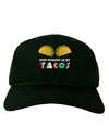 Stop Staring At My Tacos Adult Dark Baseball Cap Hat-Baseball Cap-TooLoud-Hunter-Green-One Size-Davson Sales