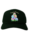 Happy Easter Gel Look Print Adult Dark Baseball Cap Hat-Baseball Cap-TooLoud-Hunter-Green-One Size-Davson Sales
