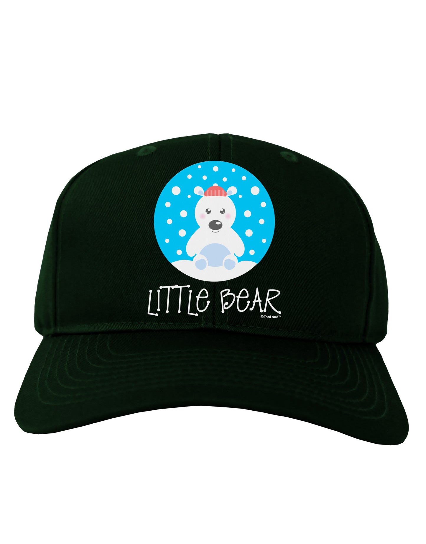 Matching Polar Bear Family - Little Bear Adult Dark Baseball Cap Hat by TooLoud-Baseball Cap-TooLoud-Hunter-Green-One Size-Davson Sales