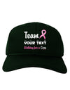 Personalized Team -Name- Breast Cancer Walk - Walking for a Cure Adult Dark Baseball Cap Hat-Baseball Cap-TooLoud-Hunter-Green-One Size-Davson Sales