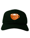 Cute Holiday Drink Pumpkin Spice Latte Adult Dark Baseball Cap Hat-Baseball Cap-TooLoud-Hunter-Green-One Size-Davson Sales