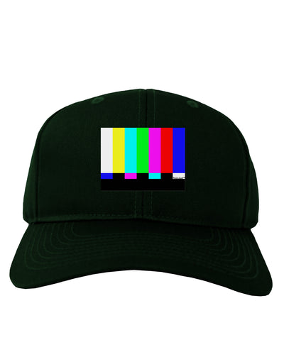 Color Bars Test Signal Adult Dark Baseball Cap Hat-Baseball Cap-TooLoud-Hunter-Green-One Size-Davson Sales