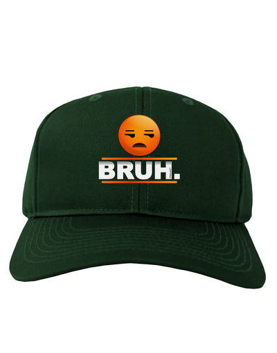 Bruh Emoji Adult Dark Baseball Cap Hat-Baseball Cap-TooLoud-Hunter-Green-One Size-Davson Sales