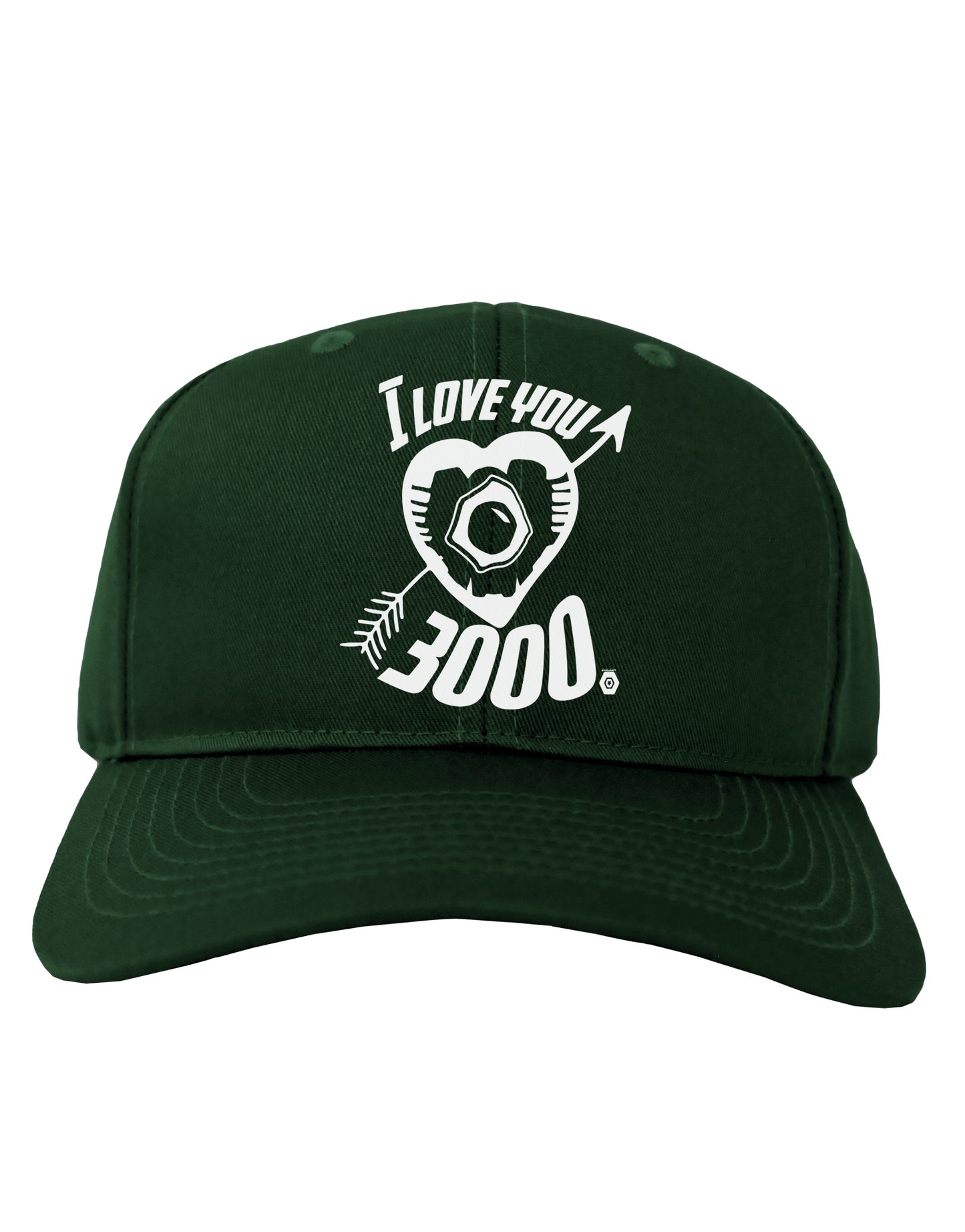 TooLoud I Love You 3000 Adult Dark Baseball Cap Hat-Baseball Cap-TooLoud-Hunter-Green-One-Size-Fits-Most-Davson Sales