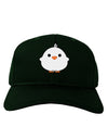 Cute Little Chick - White Adult Dark Baseball Cap Hat by TooLoud-Baseball Cap-TooLoud-Hunter-Green-One Size-Davson Sales