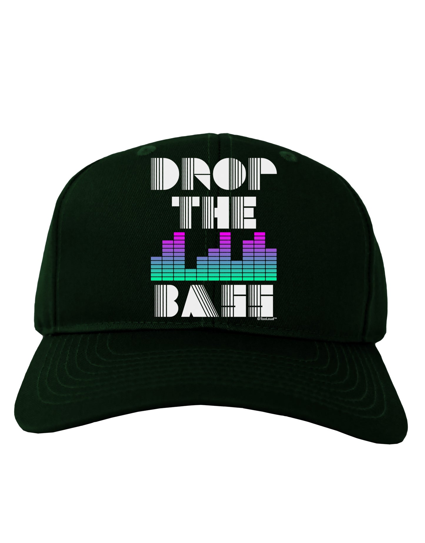 Drop the Bass Adult Dark Baseball Cap Hat-Baseball Cap-TooLoud-Hunter-Green-One Size-Davson Sales