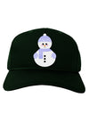 Cute Snowman With Hat and Scarf Christmas Adult Dark Baseball Cap Hat-Baseball Cap-TooLoud-Hunter-Green-One Size-Davson Sales