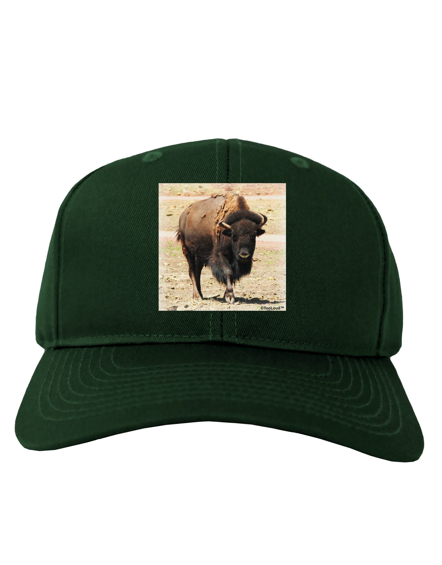 Strong Bison Adult Dark Baseball Cap Hat-Baseball Cap-TooLoud-Hunter-Green-One Size-Davson Sales