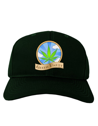 Green Party Symbol Adult Dark Baseball Cap Hat-Baseball Cap-TooLoud-Hunter-Green-One Size-Davson Sales