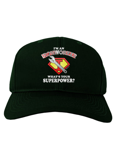 Ironworker - Superpower Adult Dark Baseball Cap Hat-Baseball Cap-TooLoud-Hunter-Green-One Size-Davson Sales