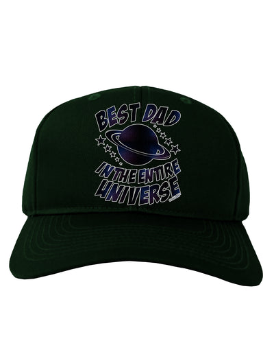 Best Dad in the Entire Universe - Galaxy Print Adult Dark Baseball Cap Hat-Baseball Cap-TooLoud-Hunter-Green-One Size-Davson Sales