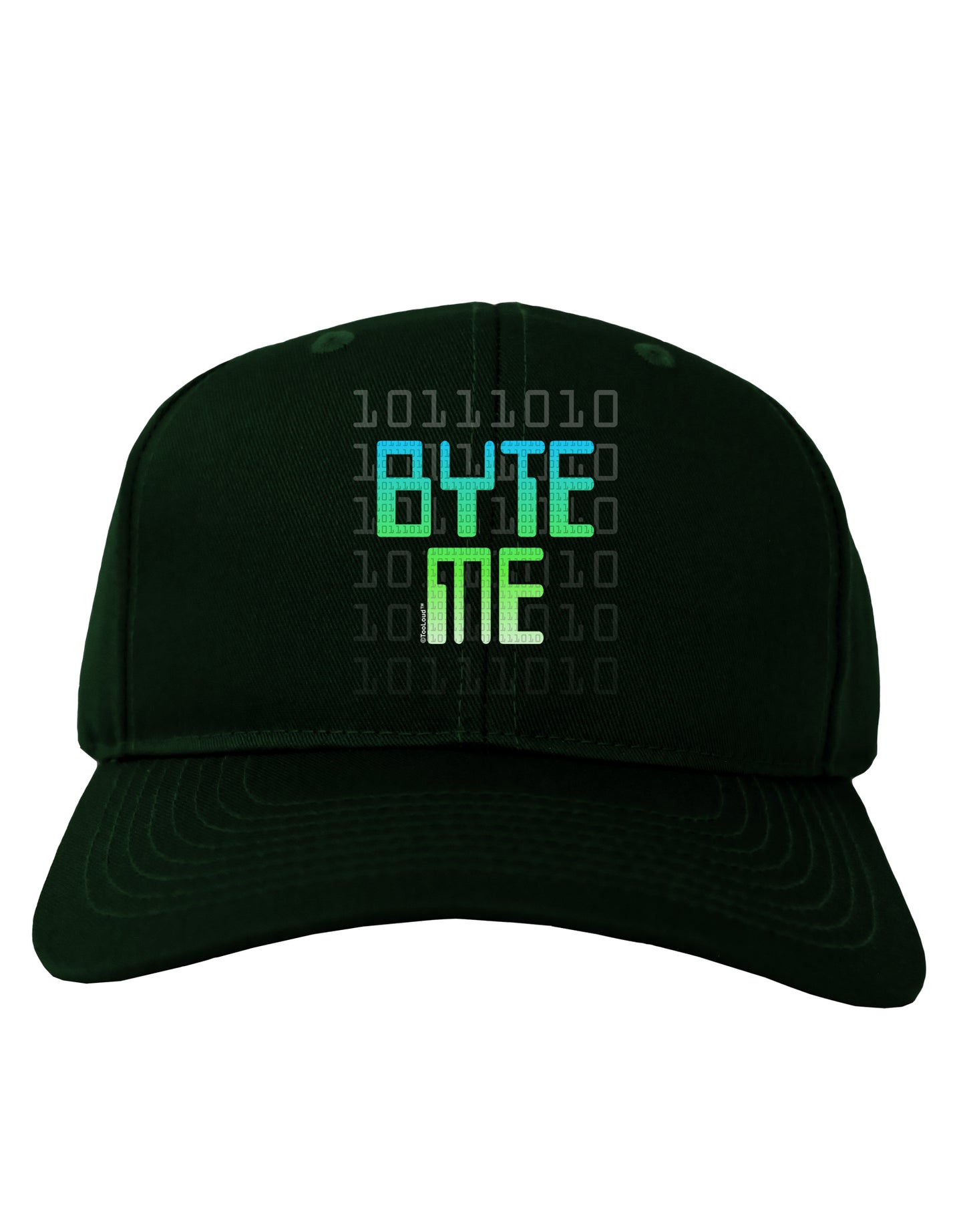 Byte Me Adult Dark Baseball Cap Hat-Baseball Cap-TooLoud-Hunter-Green-One Size-Davson Sales
