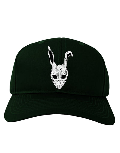 Scary Bunny Face White Distressed Adult Dark Baseball Cap Hat-Baseball Cap-TooLoud-Hunter-Green-One Size-Davson Sales