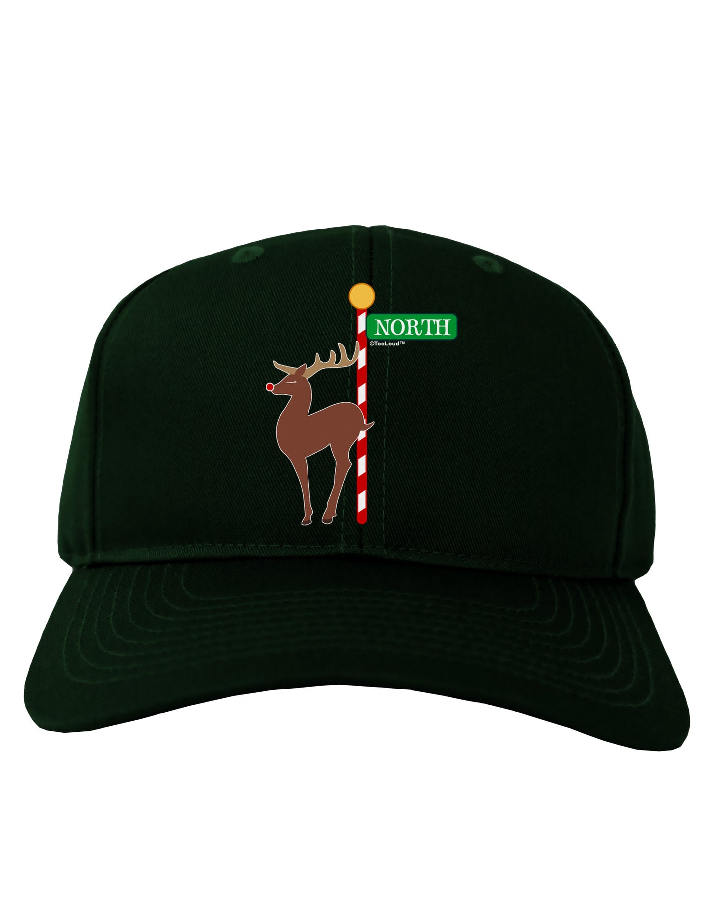 Rudolf Ratchet Reindeer Color Adult Dark Baseball Cap Hat-Baseball Cap-TooLoud-Hunter-Green-One Size-Davson Sales