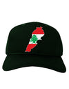 Lebanon Flag Silhouette Adult Dark Baseball Cap Hat-Baseball Cap-TooLoud-Hunter-Green-One Size-Davson Sales