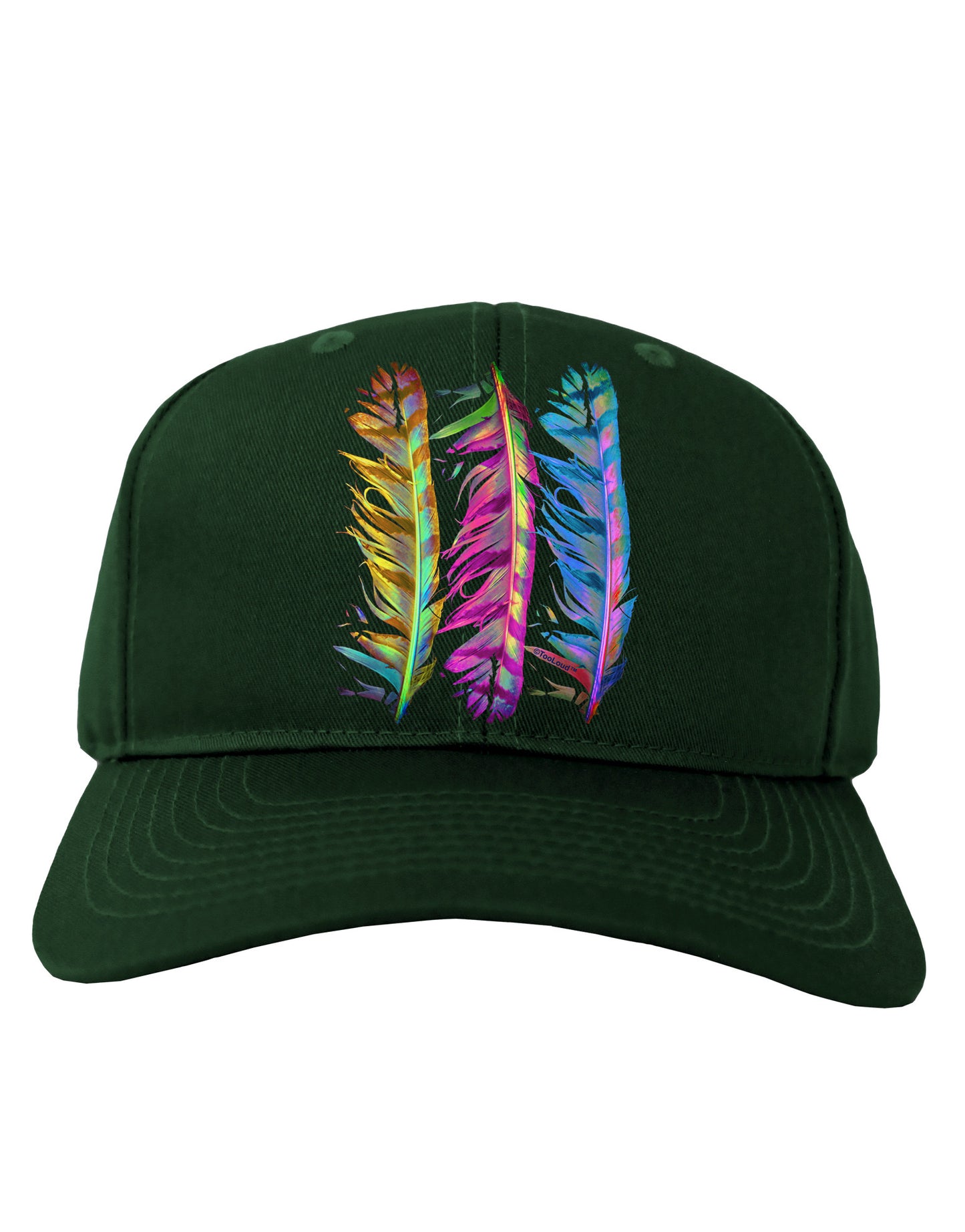 Magic Feathers Adult Dark Baseball Cap Hat-Baseball Cap-TooLoud-Hunter-Green-One Size-Davson Sales
