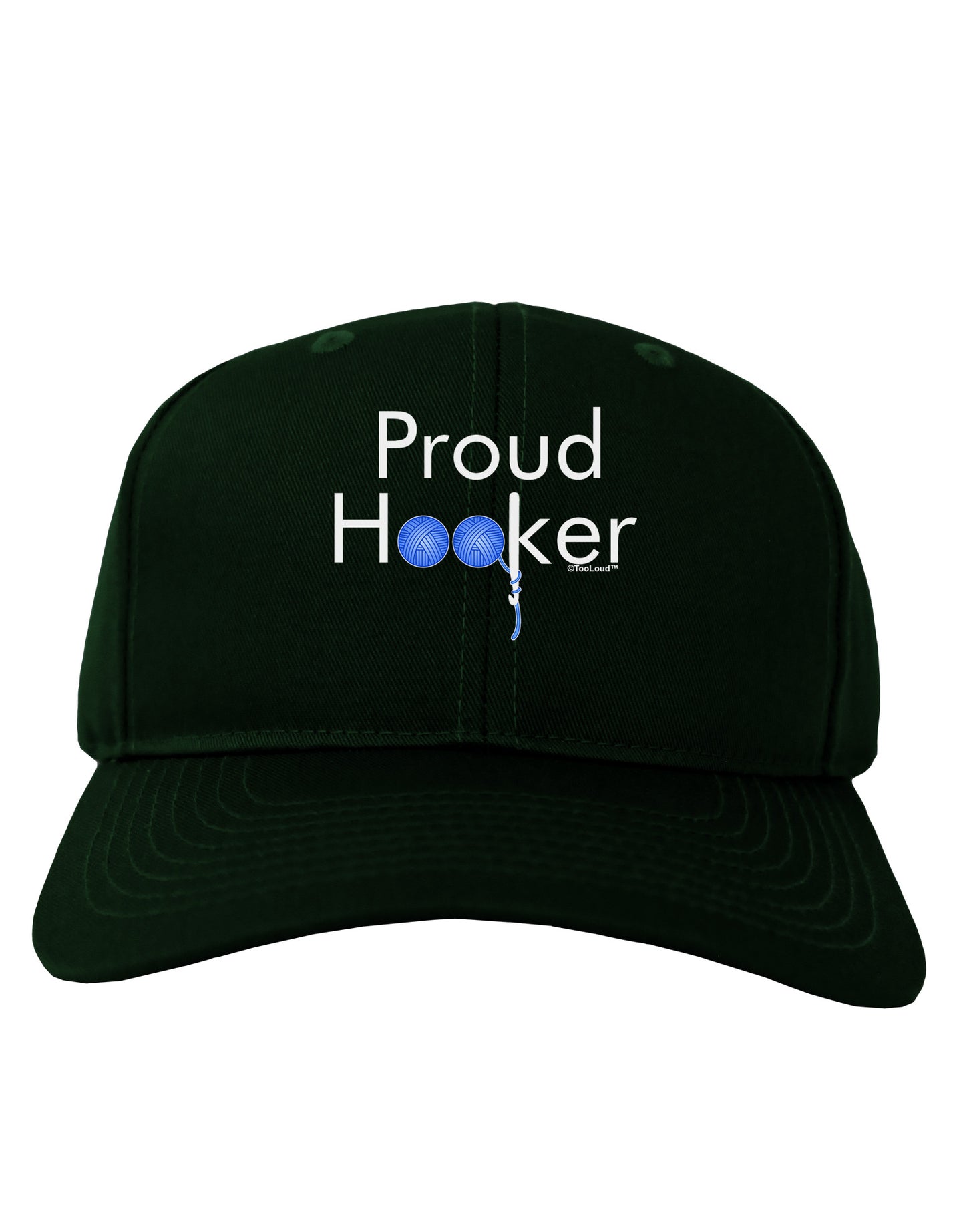 Proud Hooker Adult Dark Baseball Cap Hat-Baseball Cap-TooLoud-Hunter-Green-One Size-Davson Sales