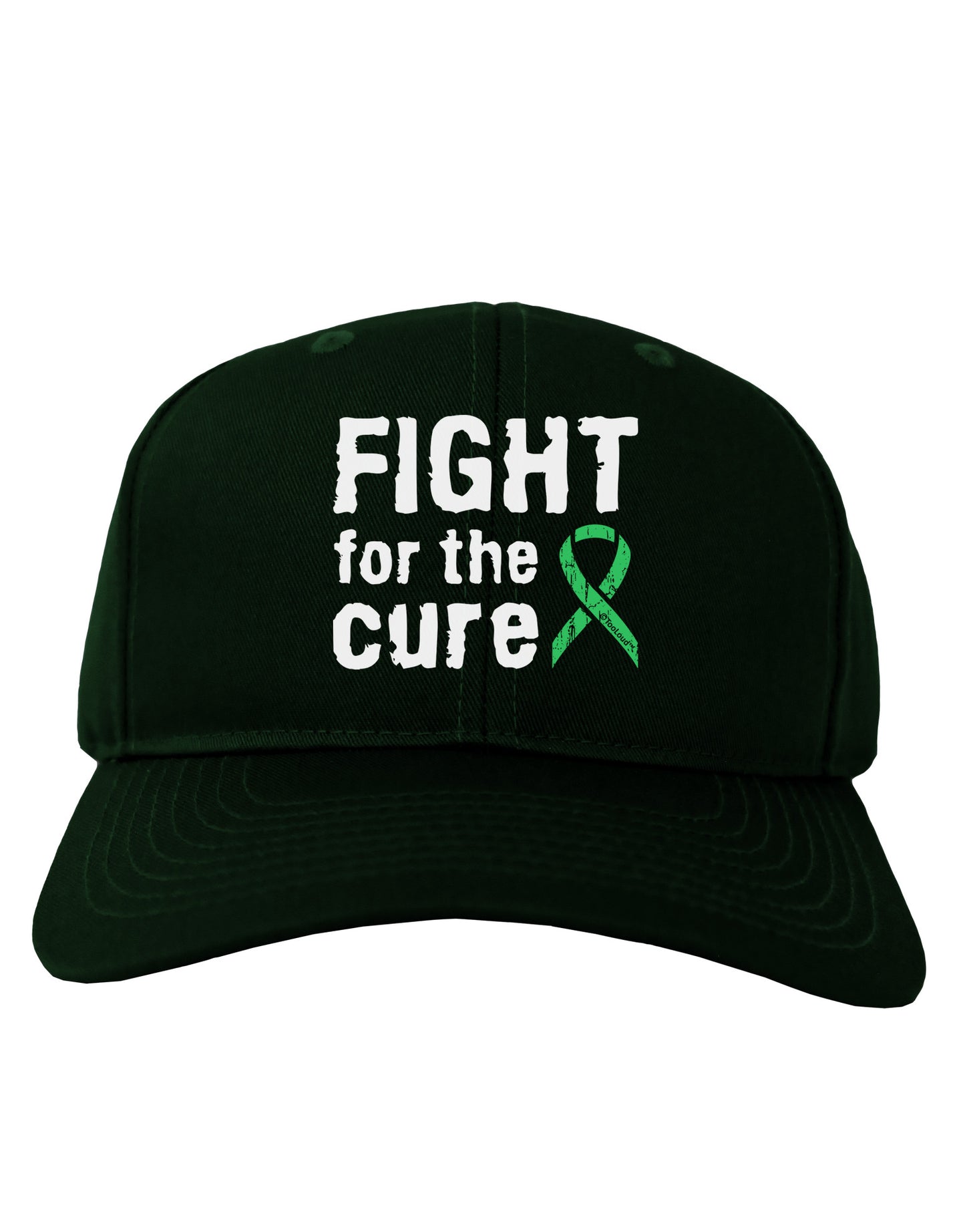 Fight for the Cure - Light Green Ribbon Celiac Disease Adult Dark Baseball Cap Hat-Baseball Cap-TooLoud-Hunter-Green-One Size-Davson Sales