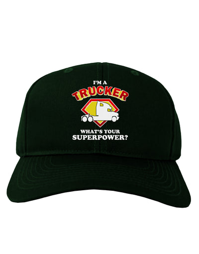 Trucker - Superpower Adult Dark Baseball Cap Hat-Baseball Cap-TooLoud-Hunter-Green-One Size-Davson Sales