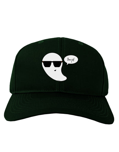 Boo Ya Cool Ghost Halloween Adult Dark Baseball Cap Hat-Baseball Cap-TooLoud-Hunter-Green-One Size-Davson Sales