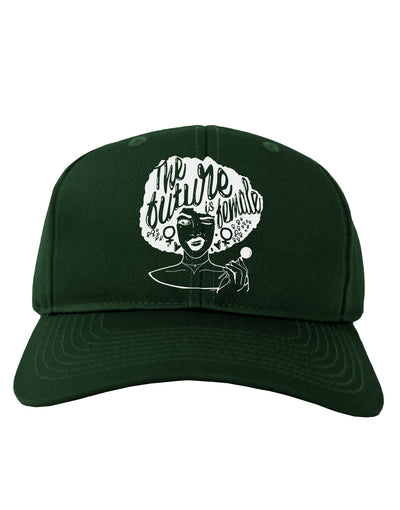 TooLoud The Future Is Female Dark Adult Dark Baseball Cap Hat-Baseball Cap-TooLoud-Hunter-Green-One-Size-Fits-Most-Davson Sales