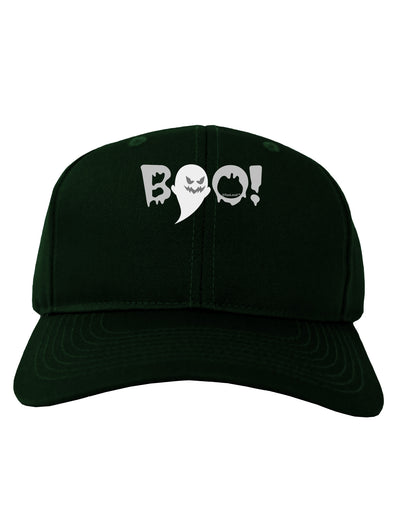 Scary Boo Text Adult Dark Baseball Cap Hat-Baseball Cap-TooLoud-Hunter-Green-One Size-Davson Sales