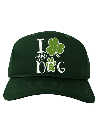 I Shamrock my Dog Adult Baseball Cap Hat-Baseball Cap-TooLoud-Hunter-Green-One-Size-Fits-Most-Davson Sales