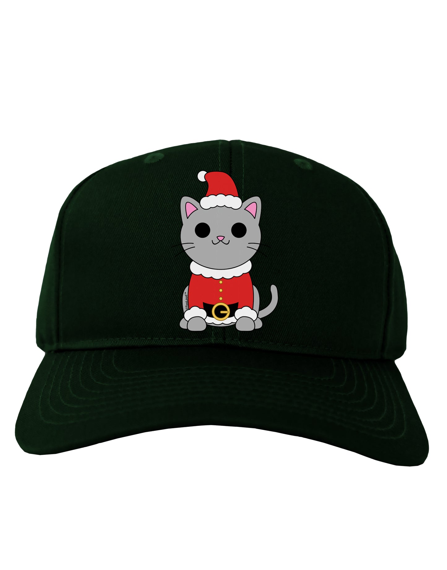 Mr. Whiskerton Santa Suit - Christmas Adult Dark Baseball Cap Hat by TooLoud-Baseball Cap-TooLoud-Hunter-Green-One Size-Davson Sales