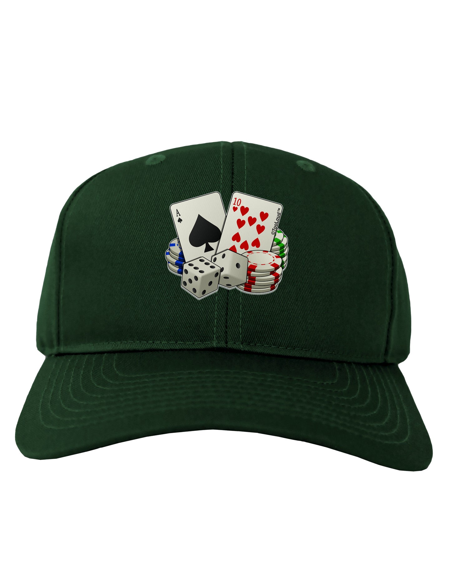 Gambling Weapons Adult Dark Baseball Cap Hat-Baseball Cap-TooLoud-Hunter-Green-One Size-Davson Sales