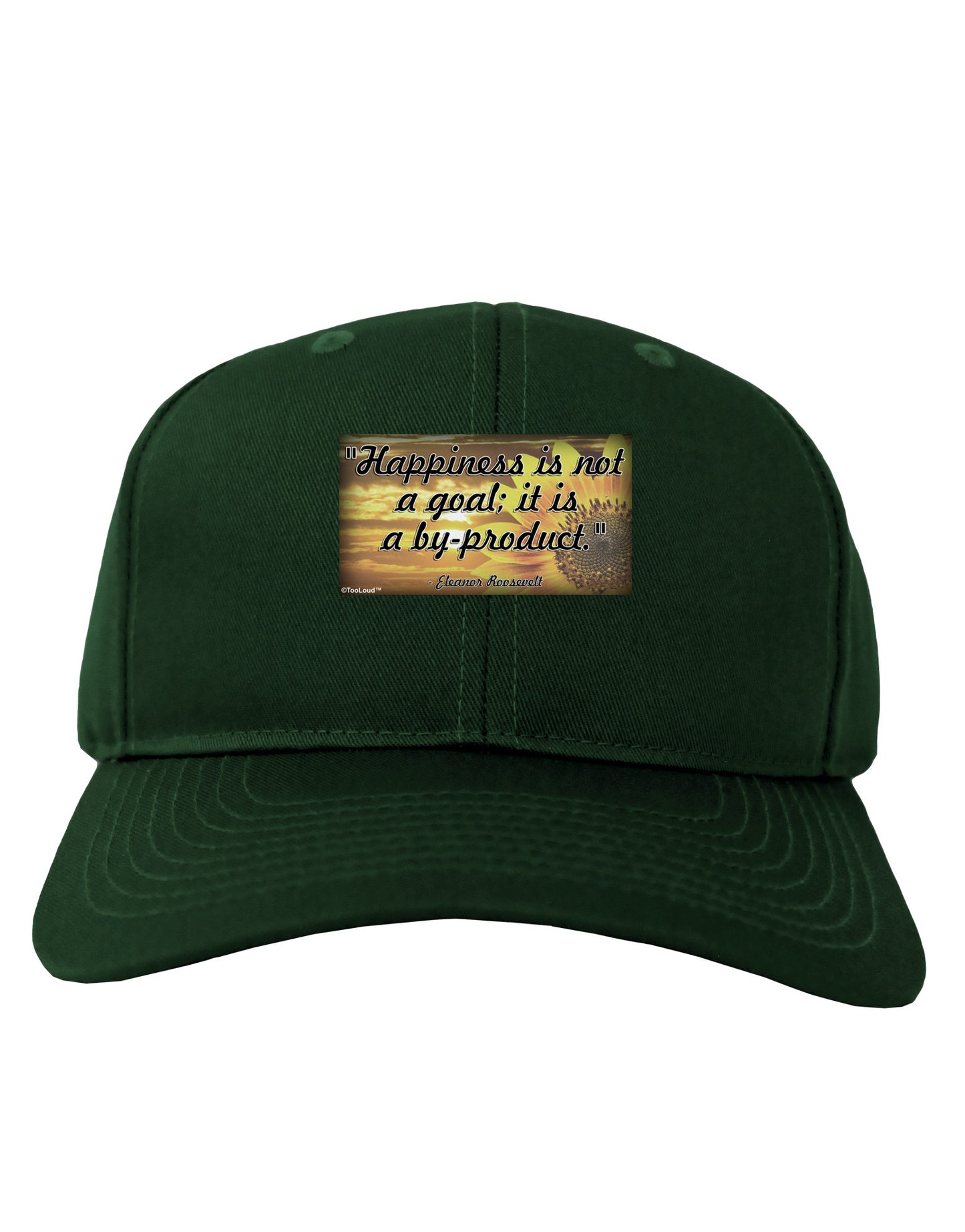 Happiness Is Not A Goal Adult Dark Baseball Cap Hat by TooLoud-Baseball Cap-TooLoud-Hunter-Green-One Size-Davson Sales