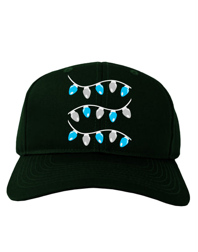 Hanukkah Lights Blue and Silver Adult Dark Baseball Cap Hat-Baseball Cap-TooLoud-Hunter-Green-One Size-Davson Sales