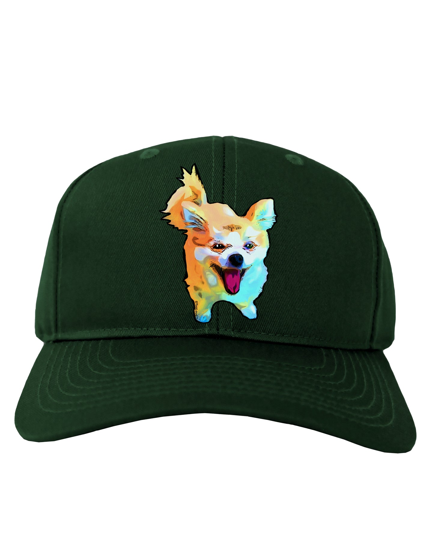 Cartoon Pomeranian Adult Dark Baseball Cap Hat-Baseball Cap-TooLoud-Hunter-Green-One Size-Davson Sales