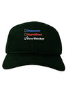 Free Thinker Checklist Adult Dark Baseball Cap Hat-Baseball Cap-TooLoud-Hunter-Green-One Size-Davson Sales