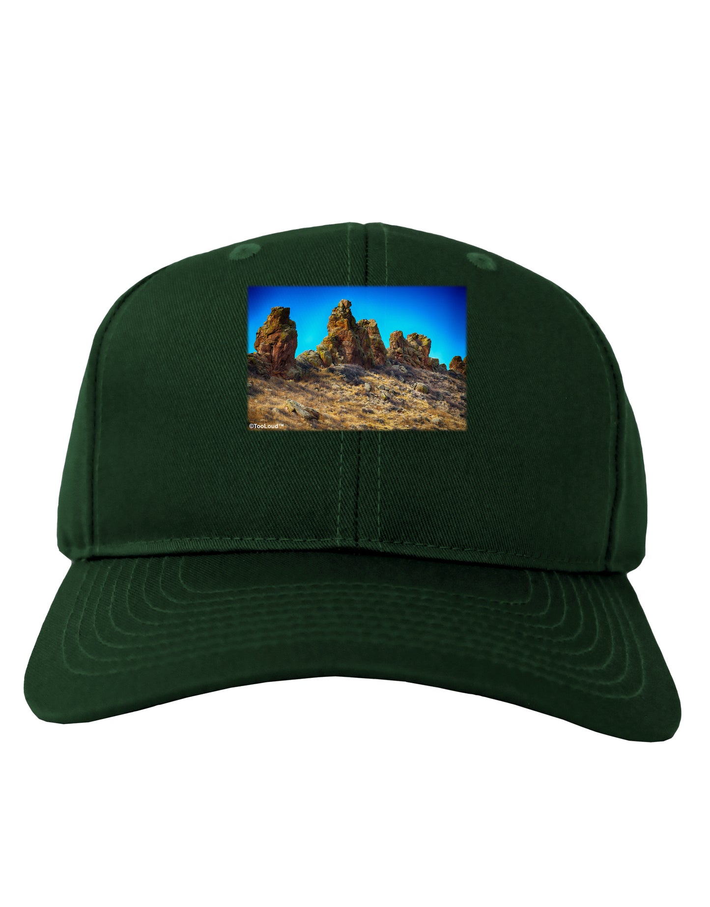 Crags in Colorado Adult Dark Baseball Cap Hat by TooLoud-Baseball Cap-TooLoud-Hunter-Green-One Size-Davson Sales
