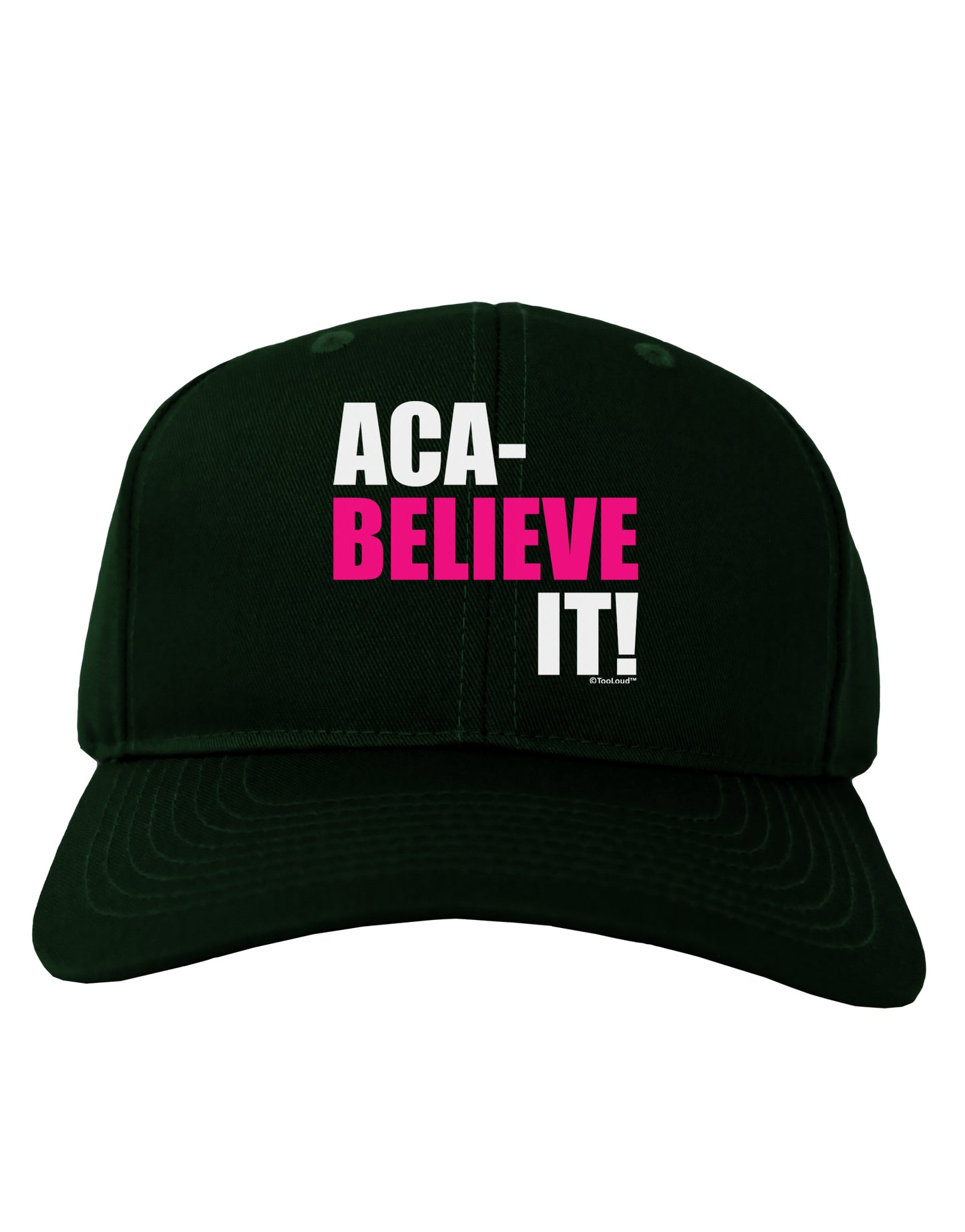 Aca Believe It Adult Dark Baseball Cap Hat-Baseball Cap-TooLoud-Hunter-Green-One Size-Davson Sales