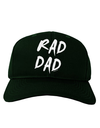 Rad Dad Design Adult Dark Baseball Cap Hat-Baseball Cap-TooLoud-Hunter-Green-One Size-Davson Sales