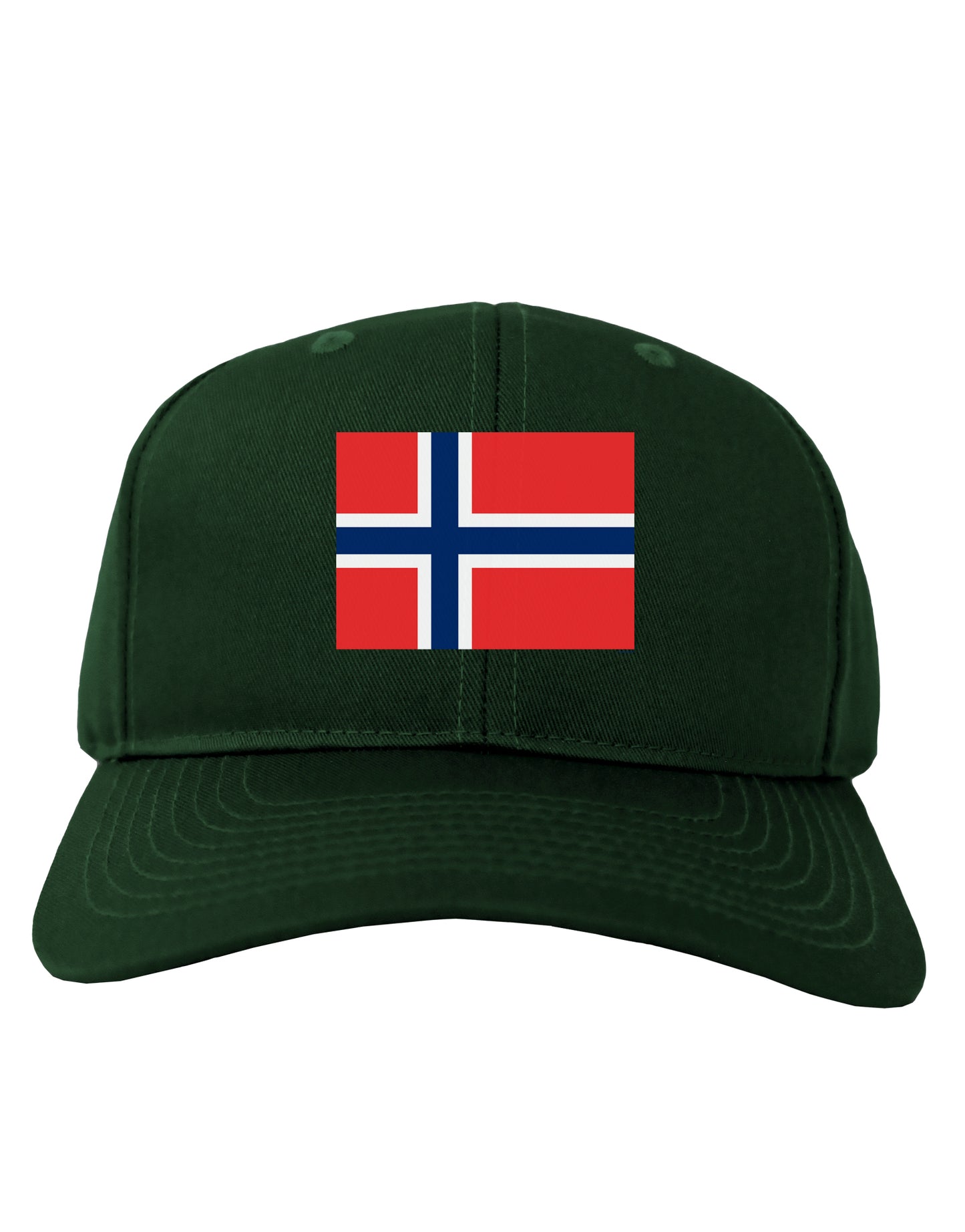 TooLoud Norwegian Flag Dark Adult Dark Baseball Cap Hat-Baseball Cap-TooLoud-Hunter-Green-One-Size-Fits-Most-Davson Sales