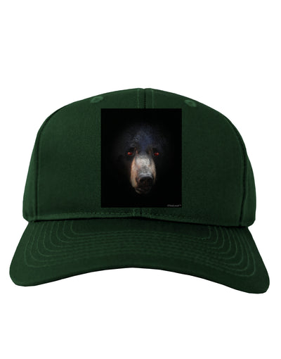 Scary Black Bear Adult Dark Baseball Cap Hat-Baseball Cap-TooLoud-Hunter-Green-One Size-Davson Sales