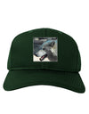 TooLoud White Wolf Face Adult Dark Baseball Cap Hat-Baseball Cap-TooLoud-Hunter-Green-One Size-Davson Sales