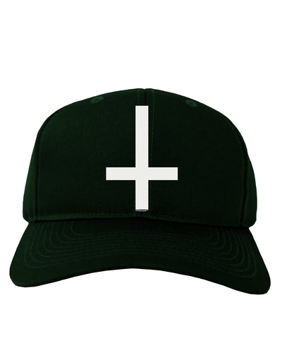 Inverted Cross Adult Dark Baseball Cap Hat-Baseball Cap-TooLoud-Hunter-Green-One Size-Davson Sales