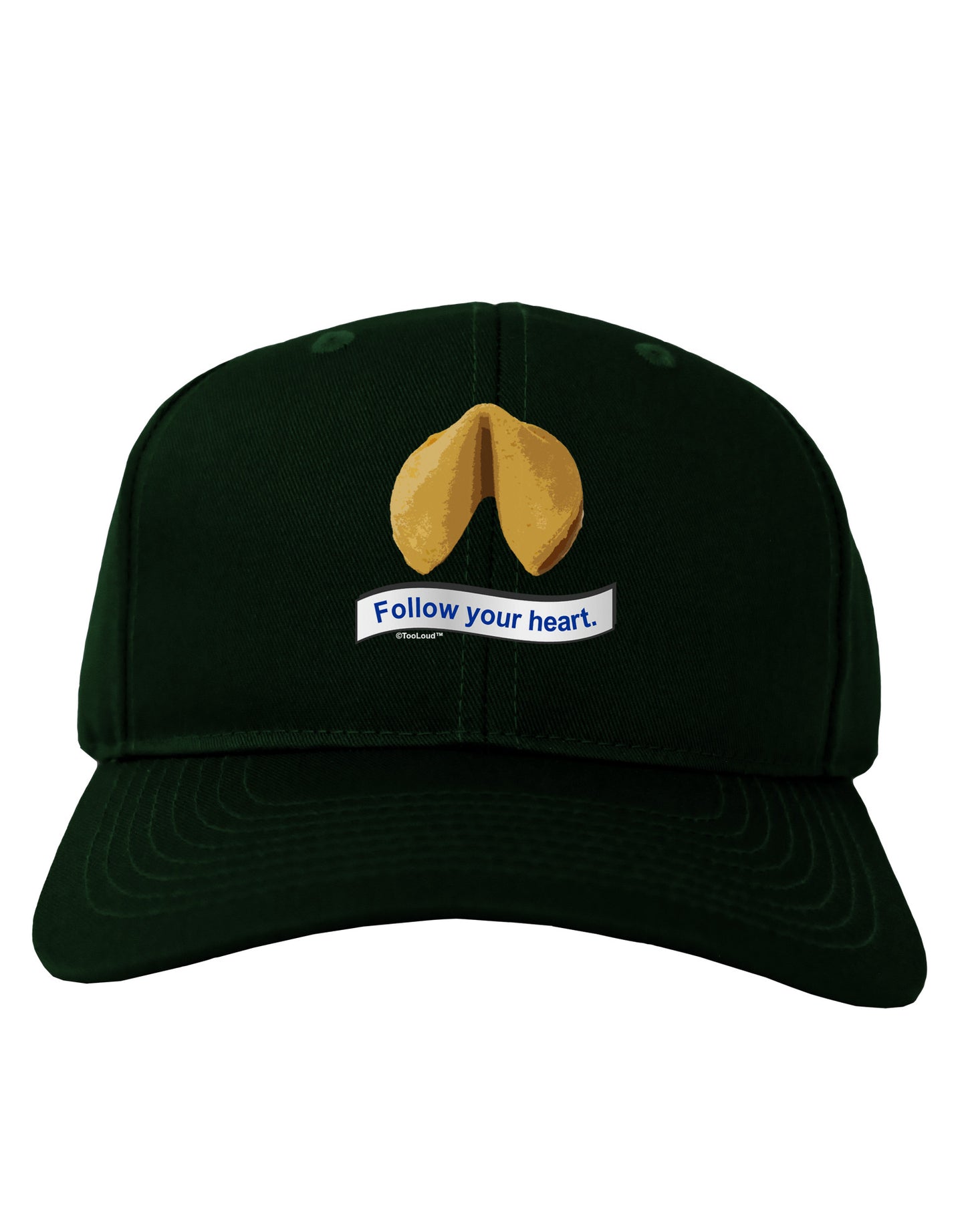 Follow Your Heart Fortune Adult Dark Baseball Cap Hat-Baseball Cap-TooLoud-Hunter-Green-One Size-Davson Sales
