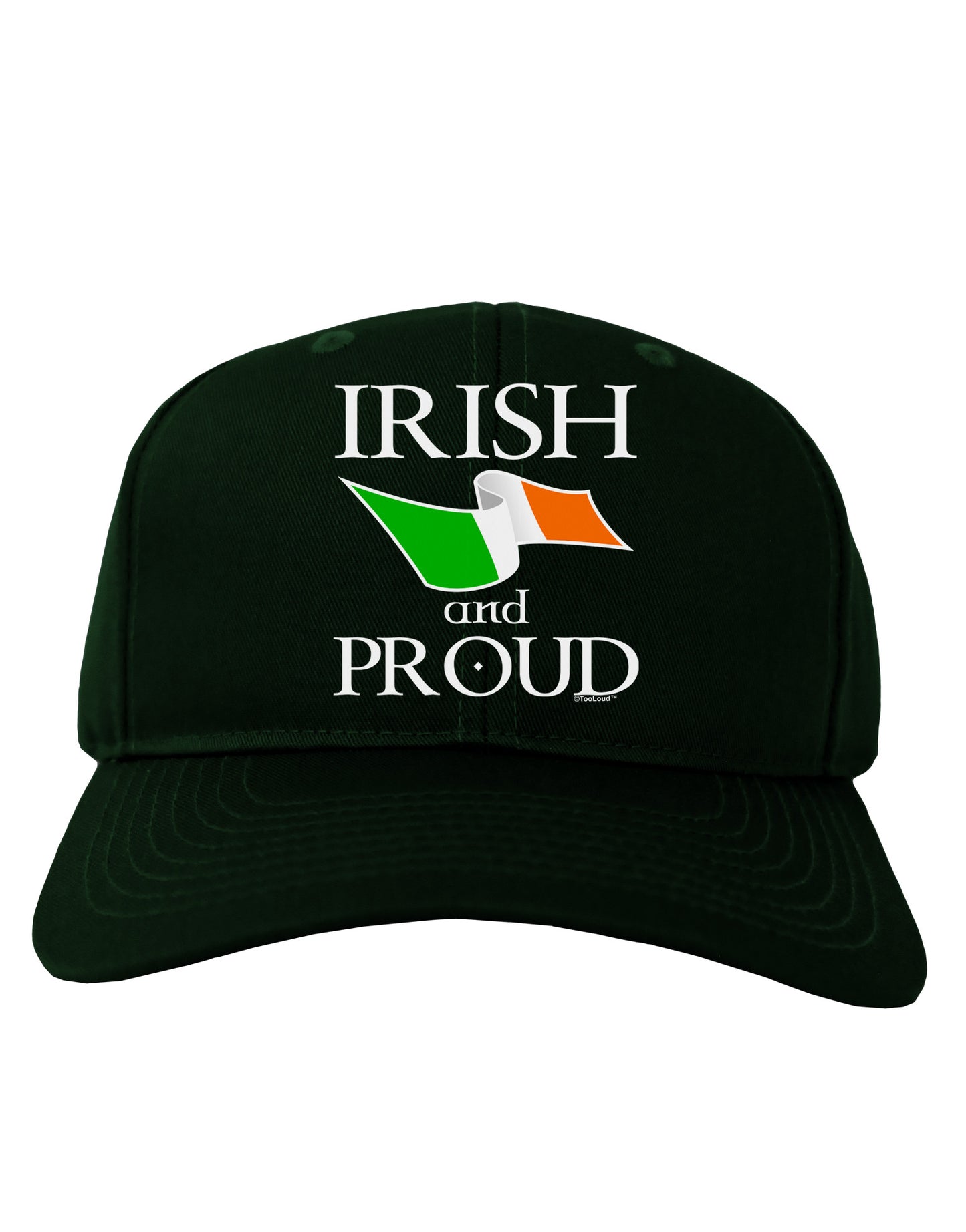 Irish and Proud Adult Dark Baseball Cap Hat-Baseball Cap-TooLoud-Hunter-Green-One Size-Davson Sales