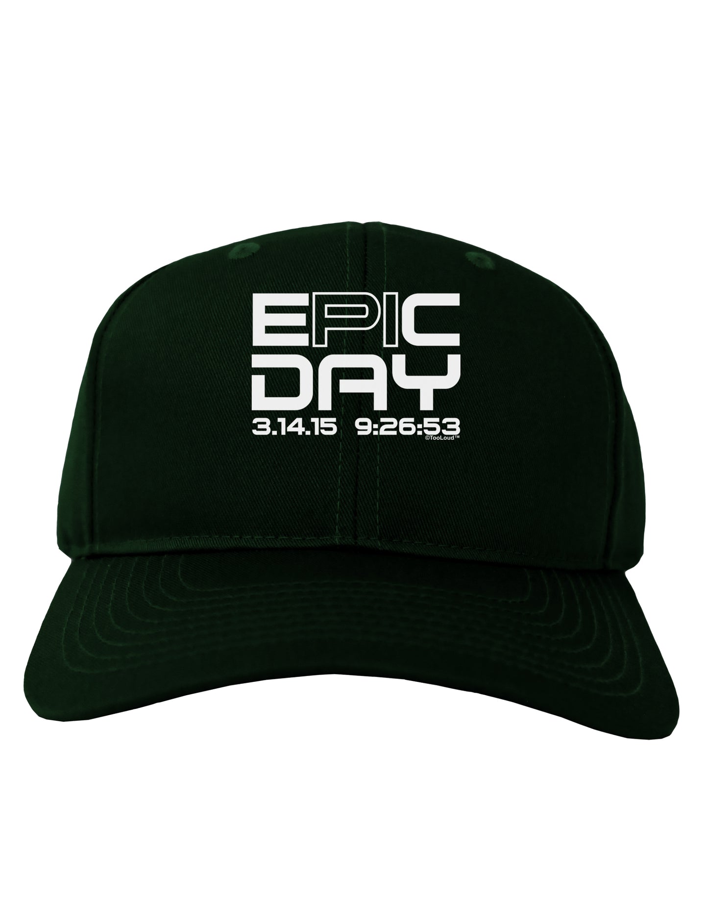 Epic Pi Day Text Design Adult Dark Baseball Cap Hat by TooLoud-Baseball Cap-TooLoud-Hunter-Green-One Size-Davson Sales