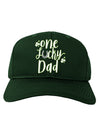 One Lucky Dad Shamrock Adult Baseball Cap Hat-Baseball Cap-TooLoud-Hunter-Green-One-Size-Fits-Most-Davson Sales