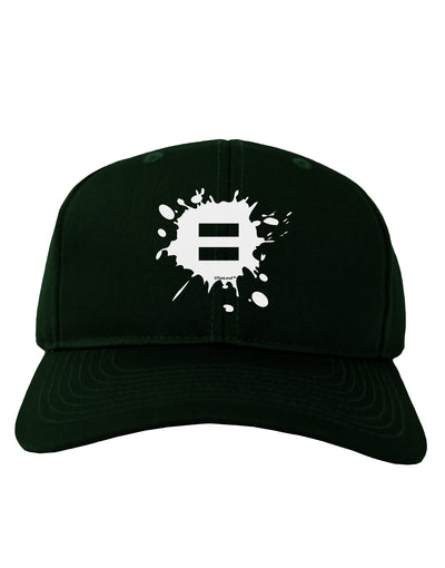 Equal Paint Splatter Adult Dark Baseball Cap Hat by TooLoud-Baseball Cap-TooLoud-Hunter-Green-One Size-Davson Sales