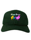 Happy Easter Peepers Adult Dark Baseball Cap Hat-Baseball Cap-TooLoud-Hunter-Green-One Size-Davson Sales