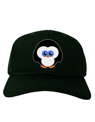 Cute Penguin Christmas Adult Dark Baseball Cap Hat-Baseball Cap-TooLoud-Hunter-Green-One Size-Davson Sales