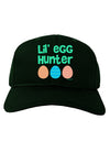 Lil' Egg Hunter - Easter - Green Adult Dark Baseball Cap Hat by TooLoud-Baseball Cap-TooLoud-Hunter-Green-One Size-Davson Sales