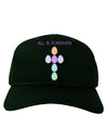 All is forgiven Cross Faux Applique Adult Dark Baseball Cap Hat-Baseball Cap-TooLoud-Hunter-Green-One Size-Davson Sales