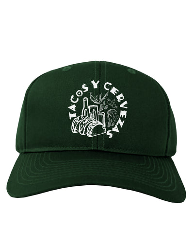 Tacos Y Cervezas Adult Baseball Cap Hat-Baseball Cap-TooLoud-Hunter-Green-One-Size-Fits-Most-Davson Sales